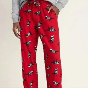 NWT Old Navy Men's sz XXL Winter holiday Christmas dinosaur T-Rex pajamas Pants
